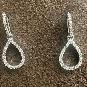 14k Diamond Teardrop Earrings